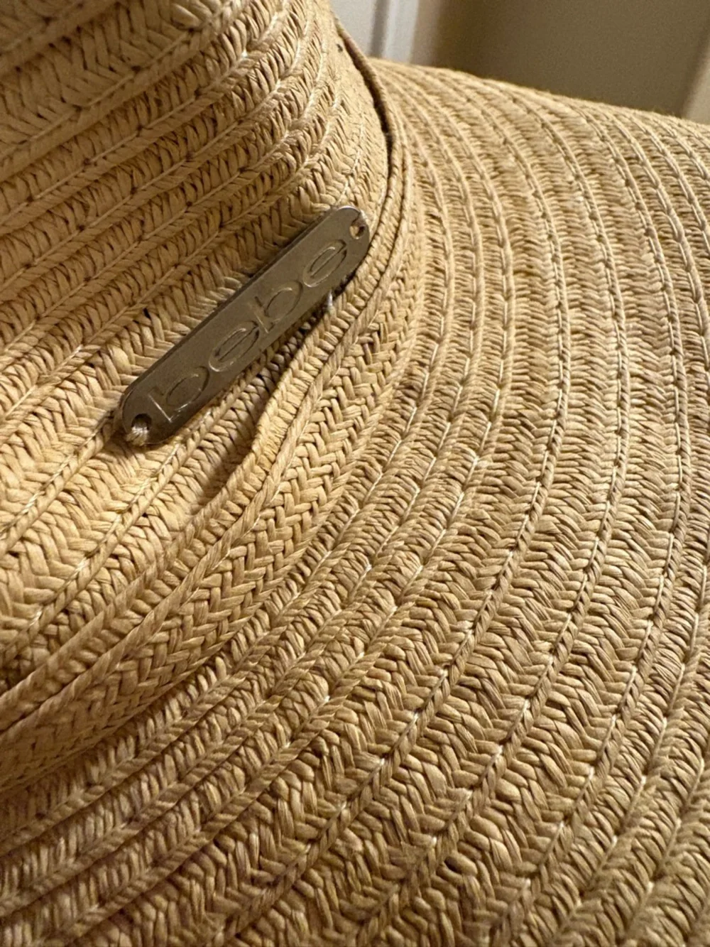 Y2K Bebe Floppy Wide Brim Straw Hat